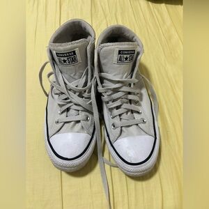 Converse Kids' High-Top Sneakers - Cream